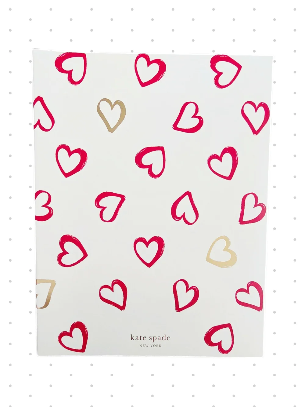 kate spade - Heart Print Concealed Spiral Notebook